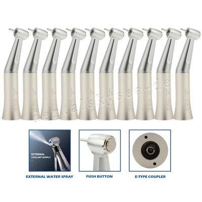 10 x Dental Low Speed Handstück mit Druckknopf für Reibungsgriff-Bohrer 1,6 mm