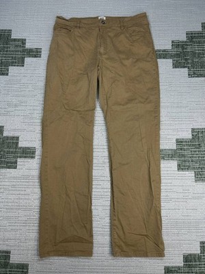Flint And Tinder 365 5 Pockets Pants Mens 36 Brown Classic Fit Cotton Stretch