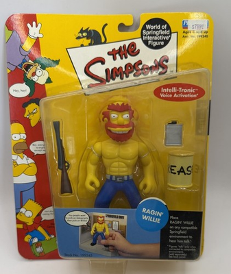 #ad SEALED The Simpsons World of Springfield Authentic Ragin#x27; Willie Action Figure $10.99
