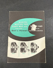 Bell Howell Movie Camera Model 240 Instructions....Free Shipping