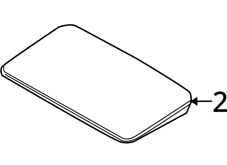 Kia Soul 2010-2013 techo corredizo vidrio OEM 81610-2K000 Foto 4 de 4