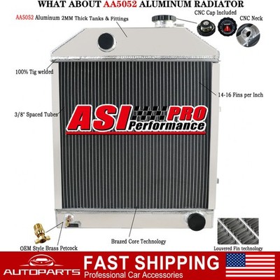 Radiator For Ford 2000 2600 3910 4000 4100 4110/4140/4400 Tractor C7NN8005H