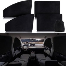 Magnetic Car Window Shades 4PCS Suede UV Protection Heat Insulation Camping Trav