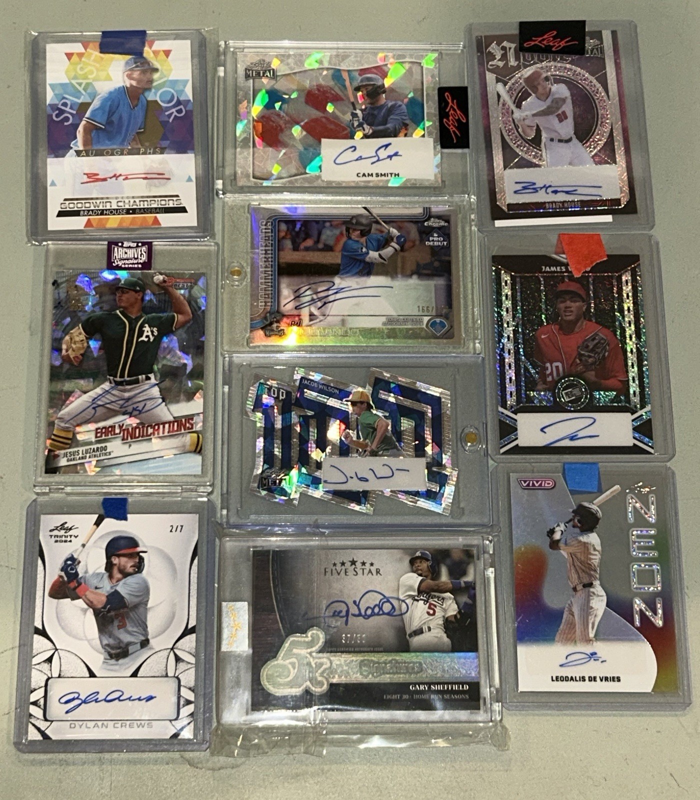 Chaser Pack 🔥2024 leaf Konnor Griffin RC Trip auto 9/12 PSA 10 Read Description view 3