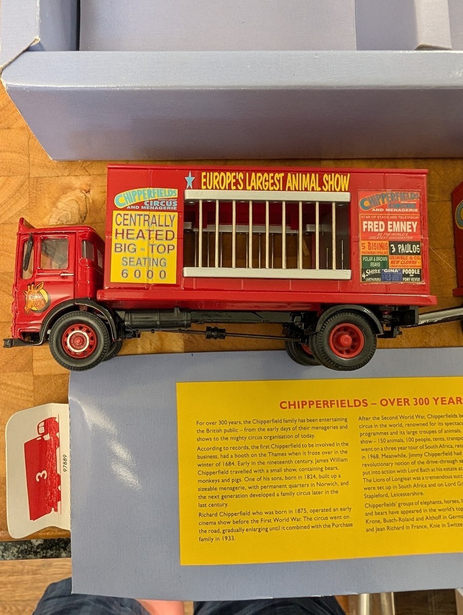 Corgi Classics 97889 AEC Cage Truck and Trailer - Chipper fields