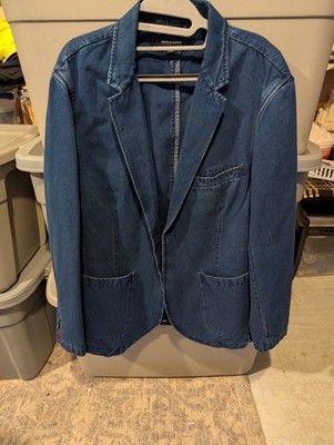 Tommy Hilfiger Blue Denim Suit Jacket