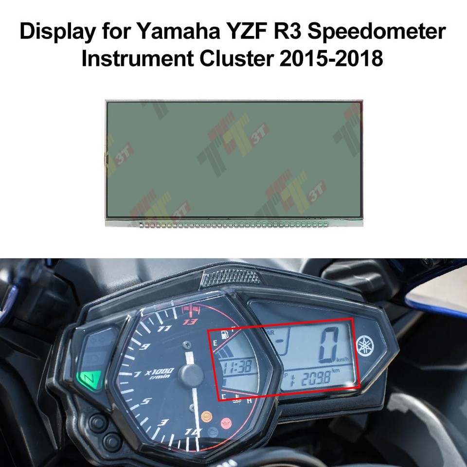 Display for Yamaha YZF R3 R25 Speedometer Instrument Cluster 2015-2018 ...