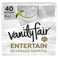 Entertain Beverage Paper Napkins, 40 Count, Disposable