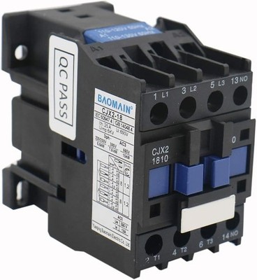 CJX2-1810 3-Pole AC Contactor 110VAC Coil 3NO 1NO Auxiliary 660V 3-Phase DIN