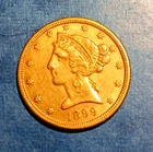 1899-S Liberty Half Eagle — photo from another recent sale