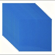 Lot Of 3 Lego Blue Baseplate 32 x 32 Stud 10" x 10" Plate Platform non Lego 