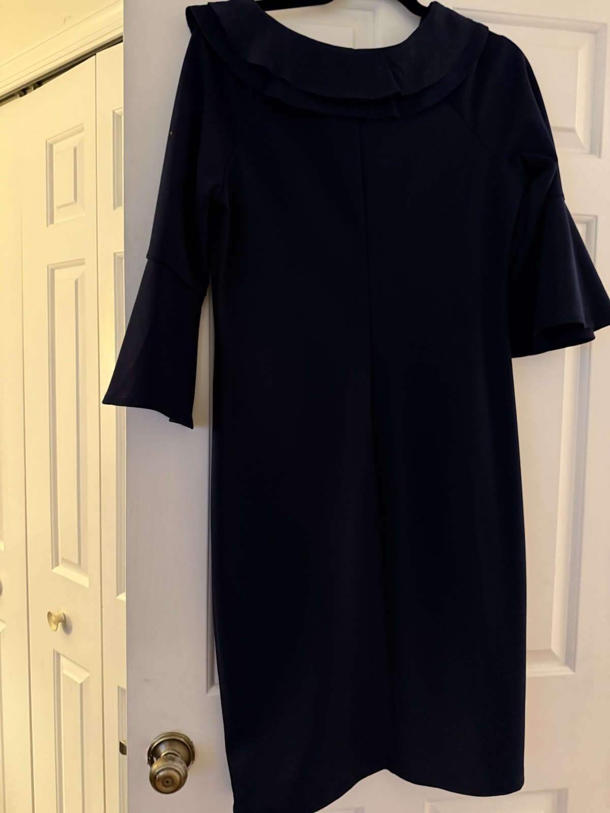 Vestido formal mujer azul marino. Talla: L