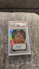 2021-22 Panini Prizm Alperen Sengun #RS-ALP SILVER Rookie RC Auto Rockets PSA 9