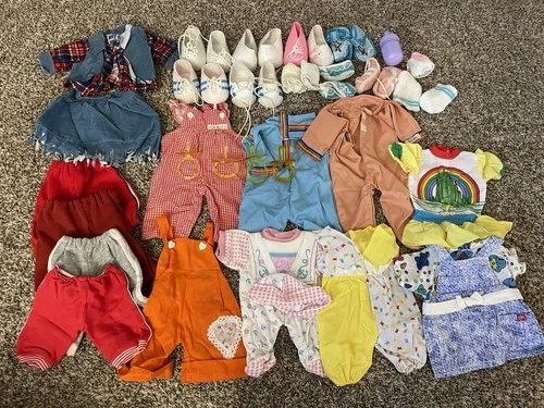 Cabbage Patch Kids CPK Vintage 80’s Clothing Shoes Socks Pacifiers Bean Butt Lot