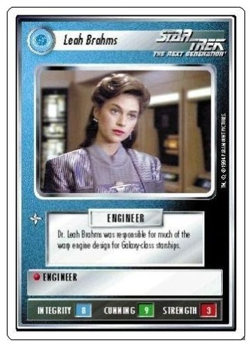 Leah Brahms [White Border Alpha] Moderately Played ST1E: Premiere 1E '94 Unlimit