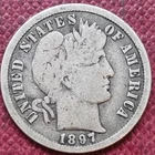 1897 S Barber Dime 10c Nicely Circulated #98149