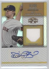 2012 Topps Triple Threads Unity Relics Gold 13/25 Daniel Bard #TTUAR-25 Auto 0b5