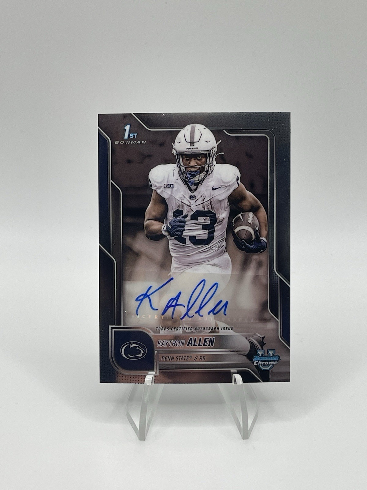 Kaytron Allen 2025 Bowman Chrome U Auto #BCA-KA, Penn State