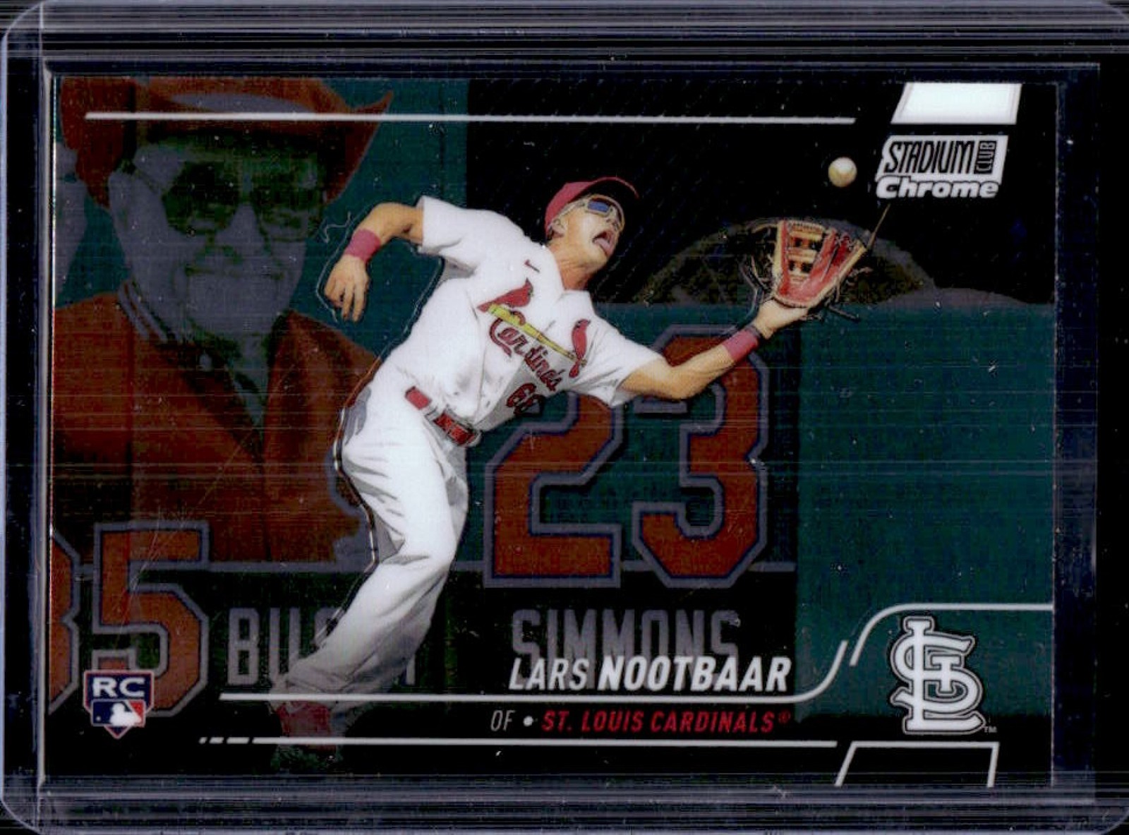 2022 Stadium Club Chrome Lars Nootbaar RC Rookie #186 Cardinals