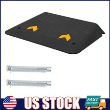 Rubber Curb Ramp Doorway 33000 lbs ,3 inch Rise Threshold Ramp Wheelchair Ramp