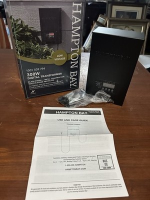 Hampton Bay Digital Landscape Lighting Transformer Black Finish 300W, DIY-300PS