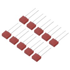 25Pcs DIP Mounted Miniature Square Slow Blow Micro Fuse, 5A 250V, Red