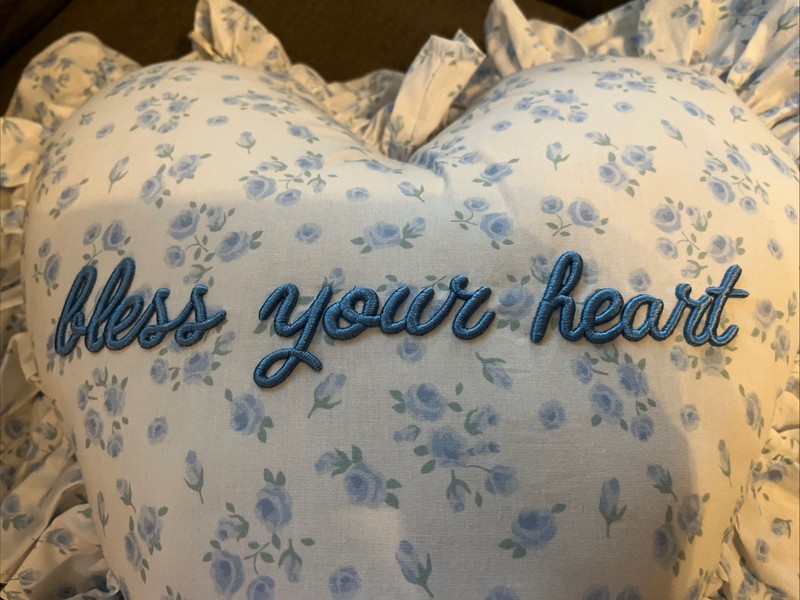 Decretive Pillow for Sofa - Bless Your Heart - Cottage Country Southern Decor