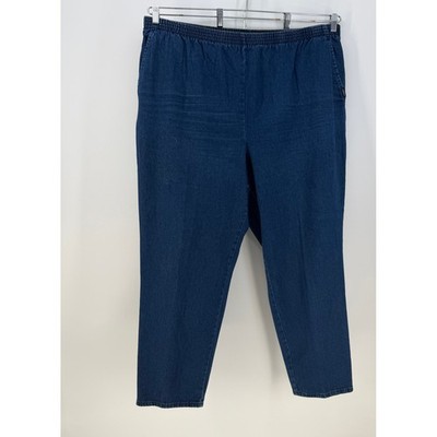 Chic by HIS Jeans Womens 26 Blue Elastic Waist High Rise Mom Denim Vintage 90s