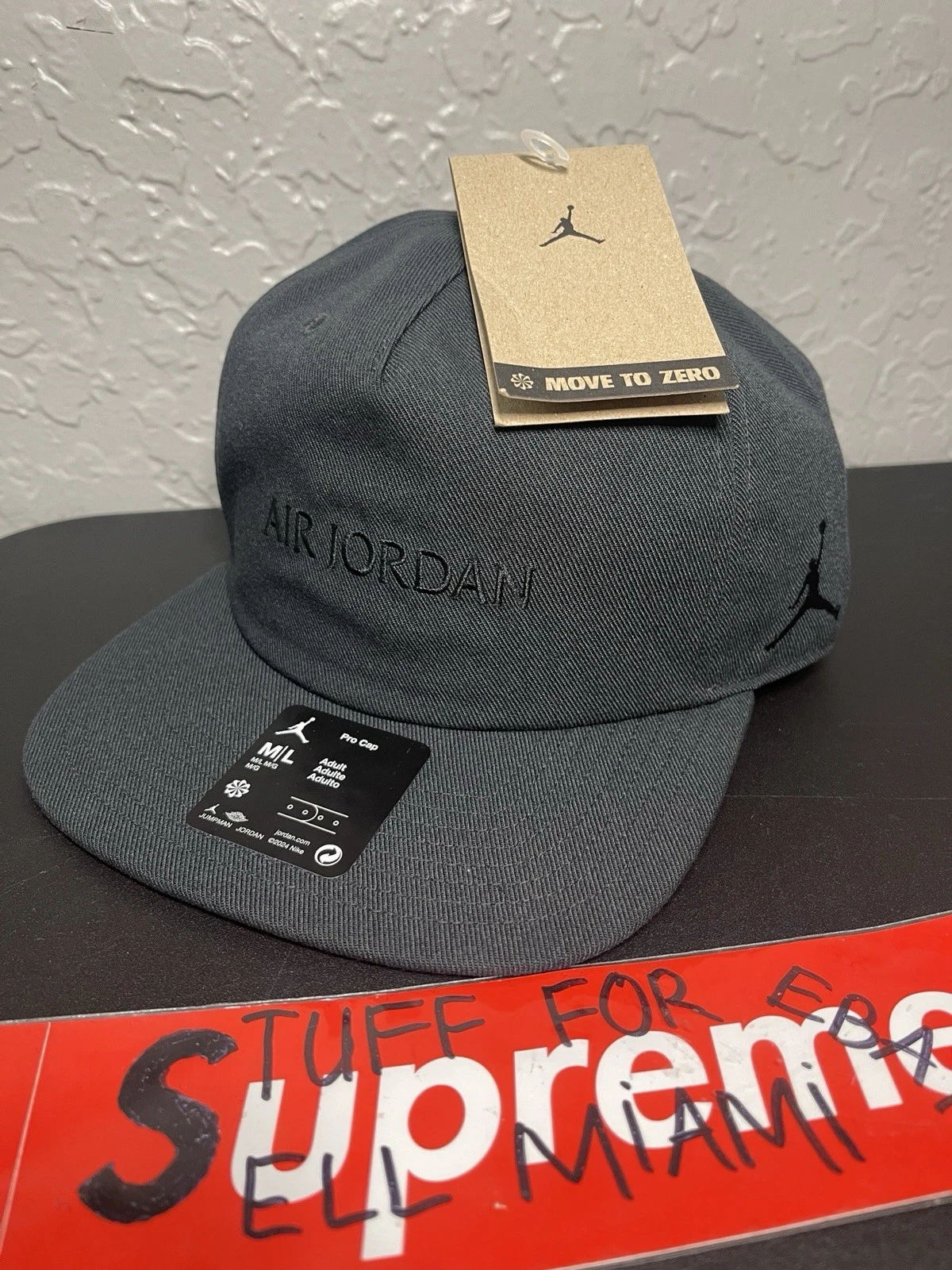 Taglia M L Cappello Air Jordan Pro non strutturato Flat Bill FZ2011 010