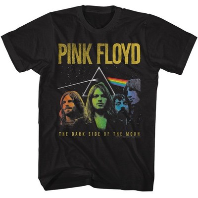 Pink Floyd Dark Side Of The Moon Rainbow Band T-Shirt Kurzarm Herren Crew Neck
