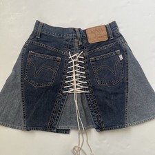 Hysteric Glamour Kinky Denim Lace Up Skirt Y2K Japanese Brand