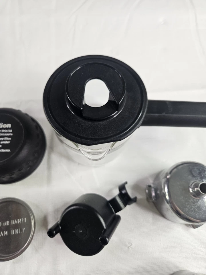 Krups Espresso Mini 963 Piezas de repuesto OEM Portafiltro Taza de vidrio Negro Manual Foto 4 de 4