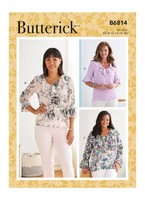 Schnittmuster Top Butterick B6814 RR 18W-20W-22W-24W (Gr. 44-50)