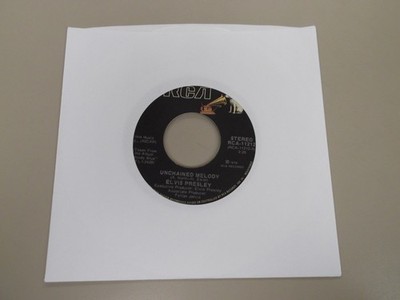 Elvis Presley   Unchained Melody / Softly, As I Leave You - RCA-11212 White - EX