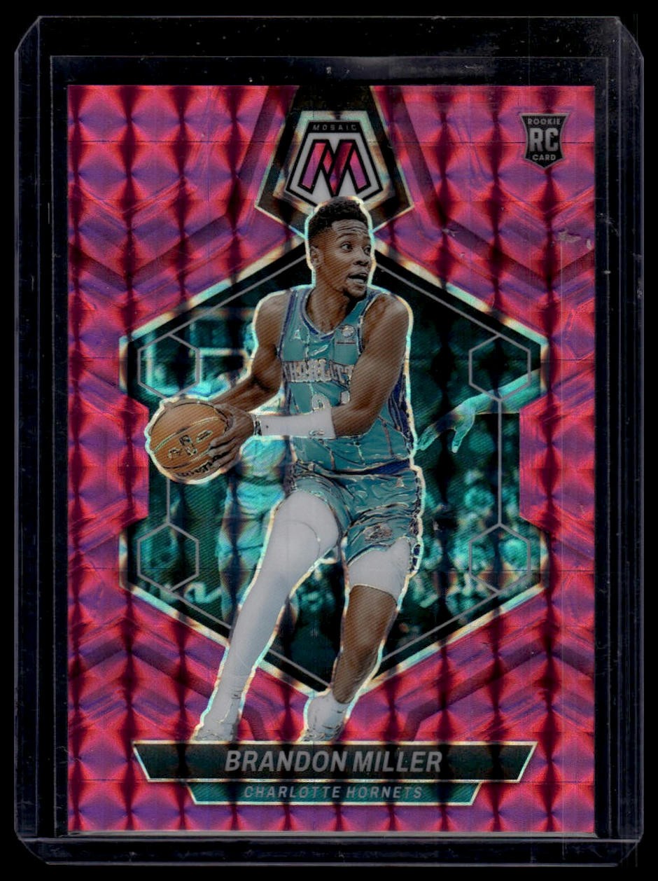 2023-24 Panini Mosaic #202 Brandon Miller Pink #/149