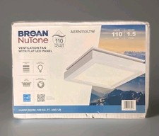 Broan NuTone 110 CFM Ceiling Bathroom Exhaust Fan w/LED Light 1.5 Sones