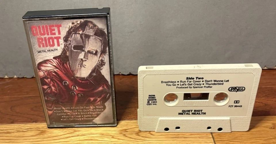 Quiet Riot Metal Health 1986 Cassette Tested Heavy Metal Glam Rock Pasha - Image 4 of 4