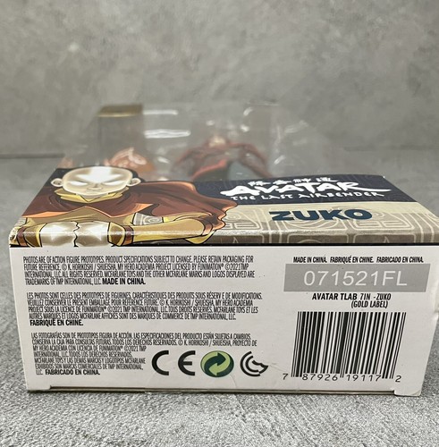 Action Figure Avatar The Last Airbender Zuko NUOVO McFarlane Toys Gold Label - Foto 13 di 13