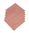 Cotton Napkins Stripes Red & White 6/pack
