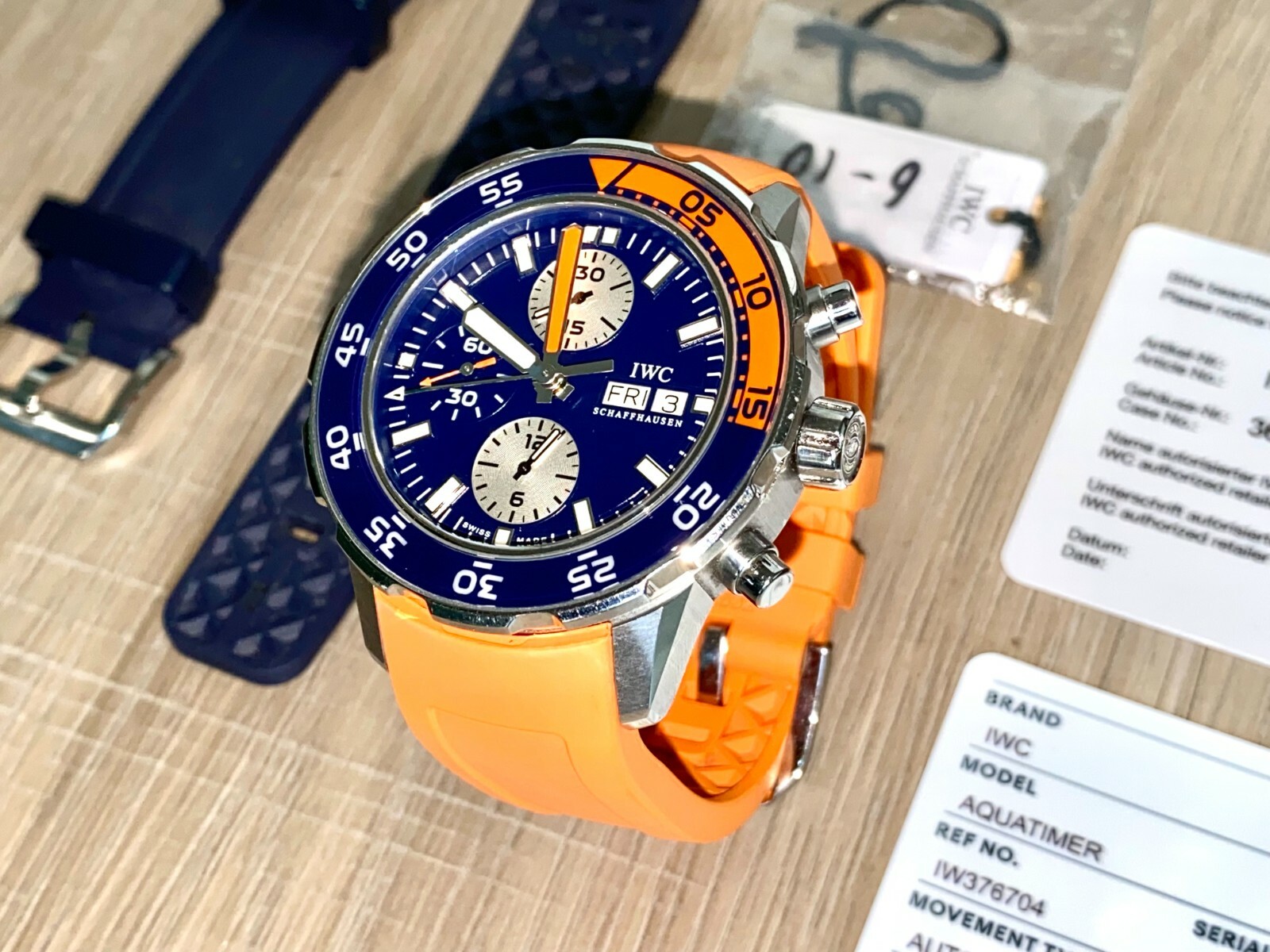 IWC Aquatimer Chronograph Blue Orange IW376704 image