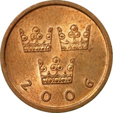 #446520 M&uuml;nze, Schweden, Carl XVI Gustaf, 50 &Ouml;re, 2006, SS, Bronze, KM:878