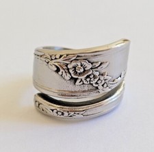 Stainless Steel Spoon Ring Flowers - 18mm Spoon Ring