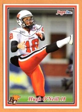 Hugh O'Neill 2011 Jogo CFL card #163 BC Lions  Alberta Golden Bears