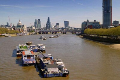 London Skyline Stadtbild Themse Blackfriars Bridge England Foto