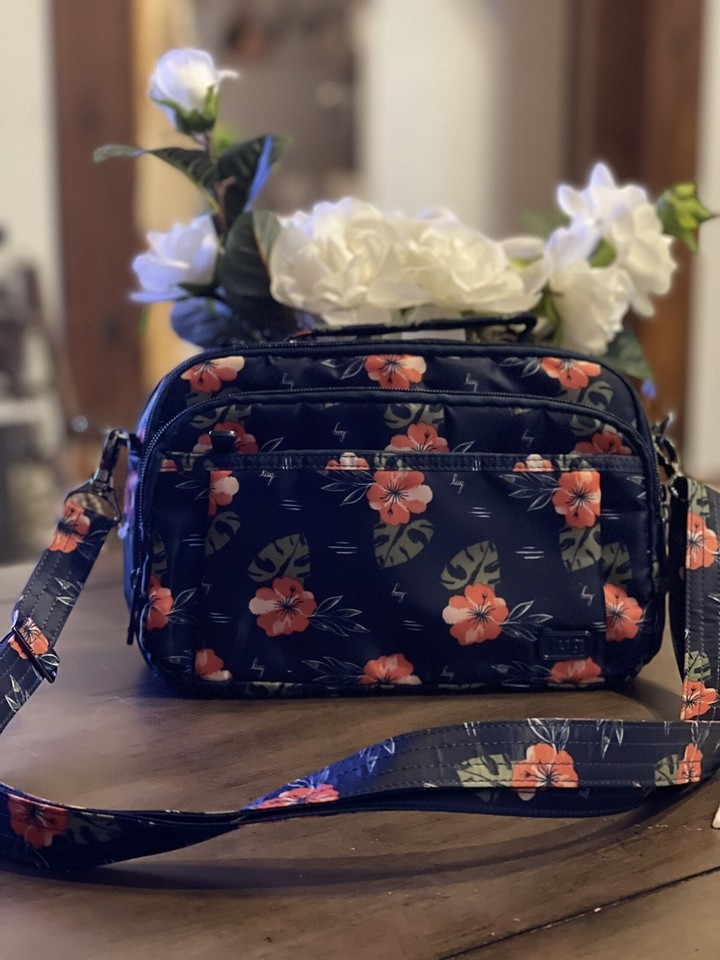 Lug Scoop Crossbody Bag RFID Nylon Handbag Purse Travel PERFECT eBay