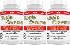 3 Pack vita Plus chole cosanol 120 capsules