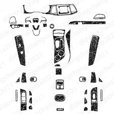 64Pcs Forged Carbon Fiber Kits Full Interior Trim For Dodge Challenger 2015-2023