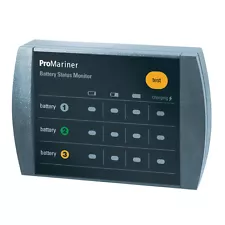 ProMariner 12V Remote 3-Bank Battery Charge Status Monitor Mite/Sport/Tournament