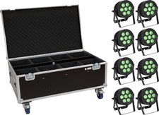 Eurolite LED IP Par 7x8w QCL RGBW IP 65 / Set 8x im TransportCase