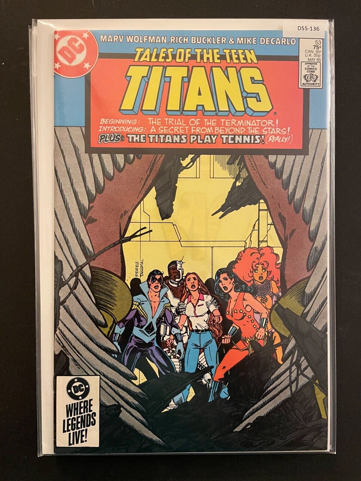 Tales of the Teen Titans 53 Azrael 1st High Grade 9.2 DC Comic Book D55-136